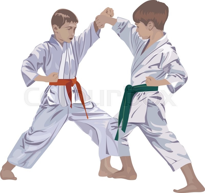 Detail Karate Silhouette Boy Nomer 22