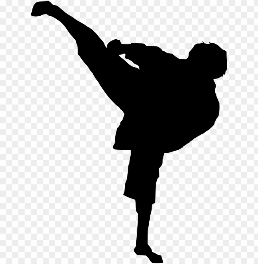 Detail Karate Silhouette Boy Nomer 34