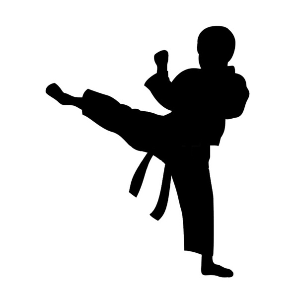 Detail Karate Silhouette Boy Nomer 6