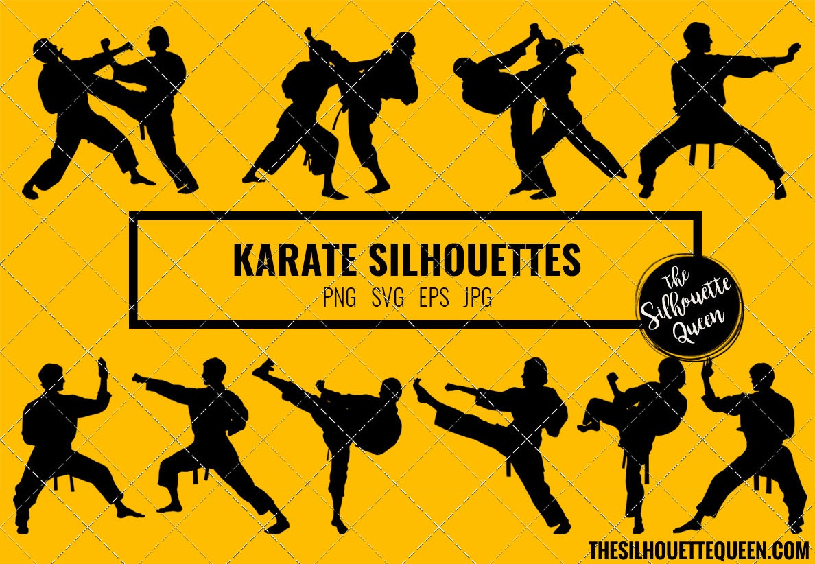 Detail Karate Silhouette Clip Art Nomer 20