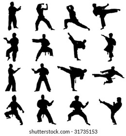 Detail Karate Silhouette Clip Art Nomer 26