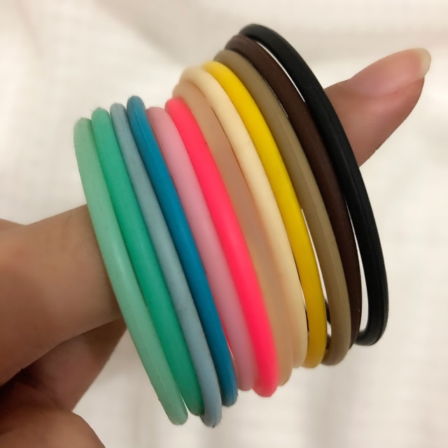 Detail Karet Gelang Warna Warni Nomer 19