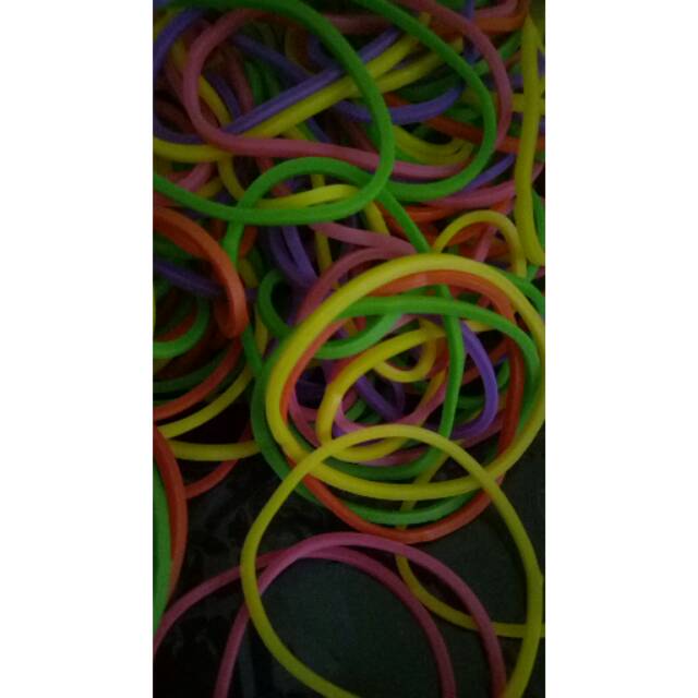 Detail Karet Gelang Warna Warni Nomer 25