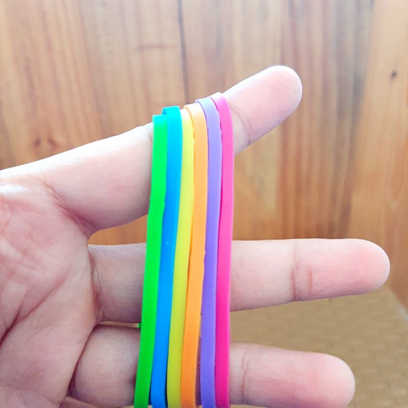 Detail Karet Gelang Warna Warni Nomer 41