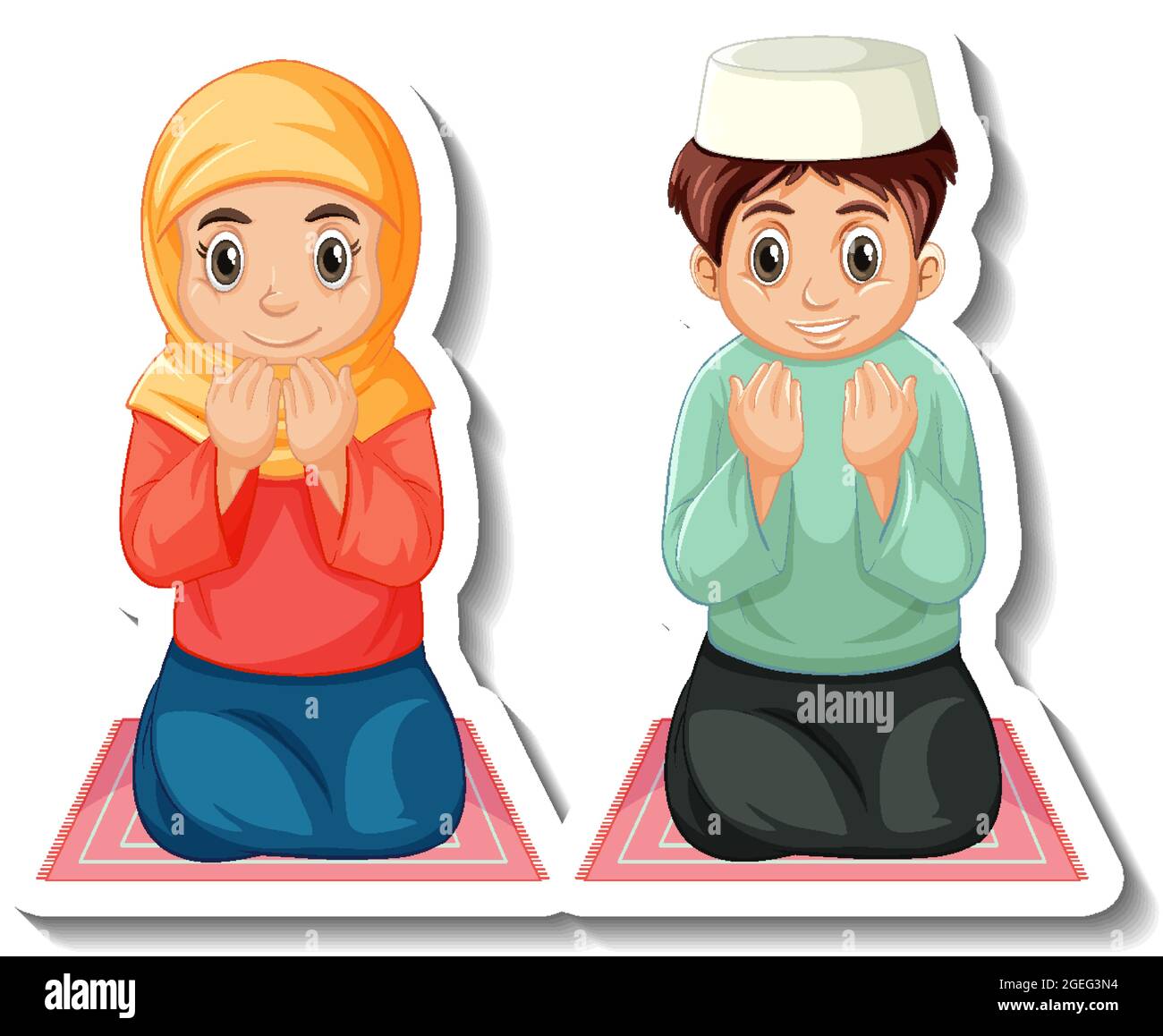 Detail Karikatur Anak Muslim Berdoa Nomer 2