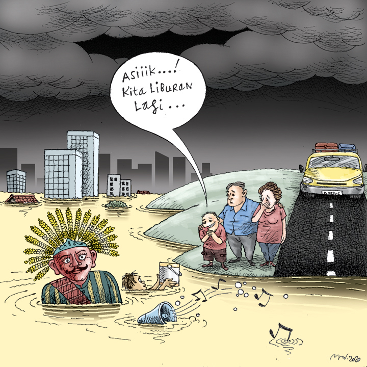 Detail Karikatur Bencana Alam Nomer 44