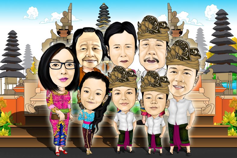 Detail Karikatur Foto Keluarga Nomer 41