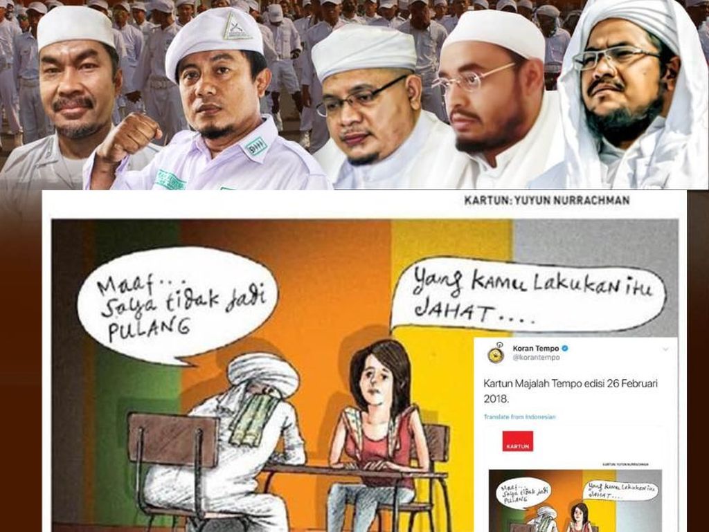 Detail Karikatur Habib Rizieq Tempo Nomer 8