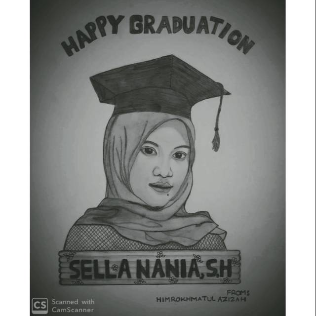 Detail Karikatur Hitam Putih Wisuda Nomer 9