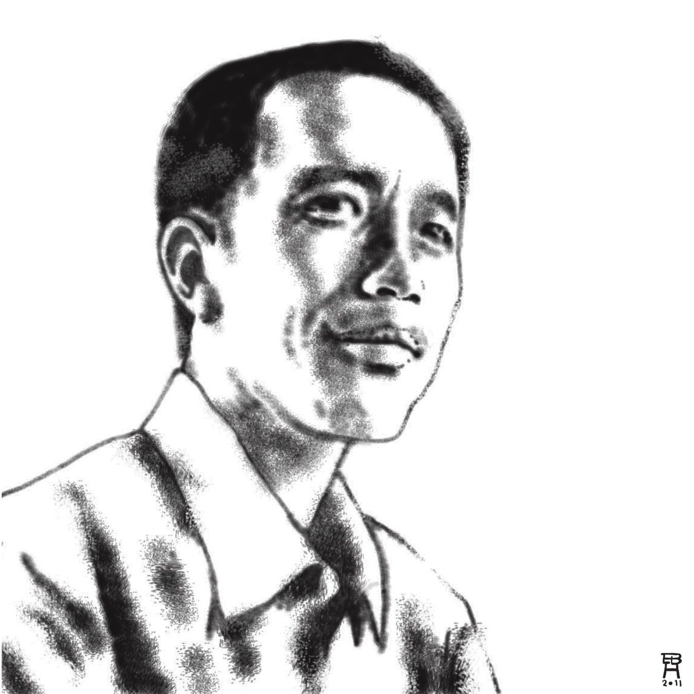 Detail Karikatur Jokowi Hitam Putih Nomer 41