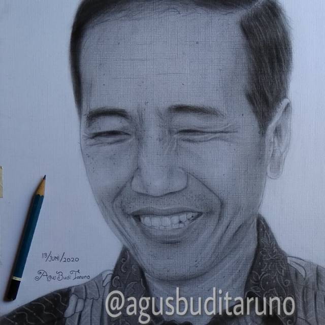 Detail Karikatur Jokowi Pensil Nomer 2