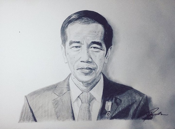 Detail Karikatur Jokowi Pensil Nomer 3