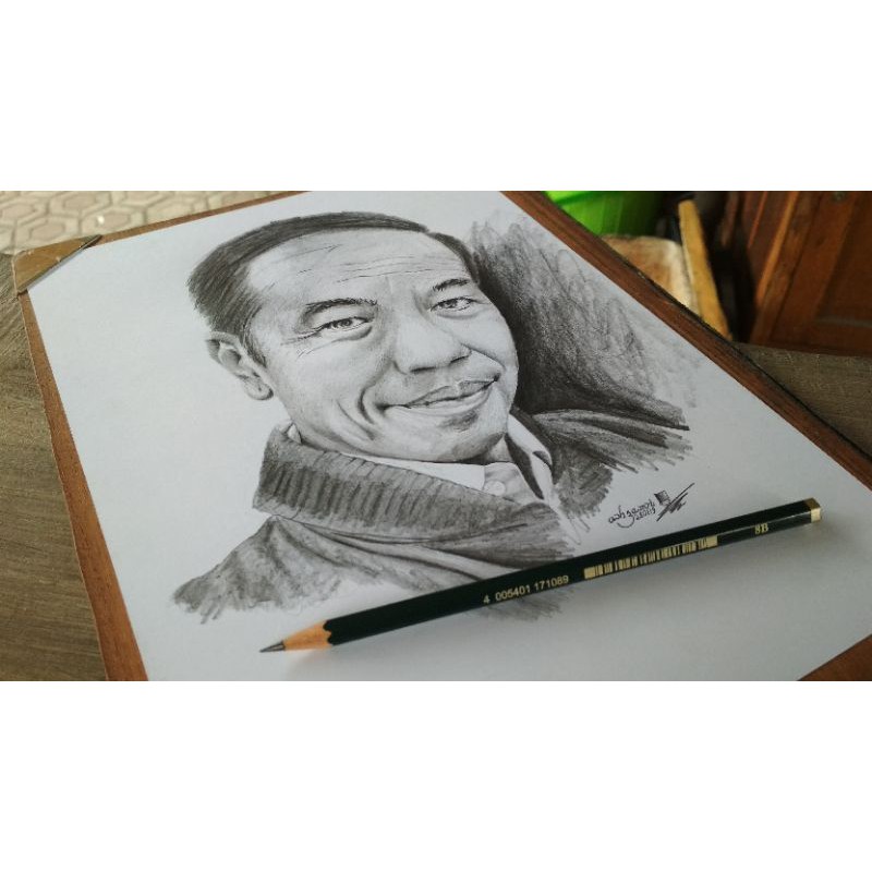 Detail Karikatur Jokowi Pensil Nomer 45