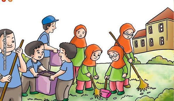 Detail Karikatur Kebersihan Sekolah Nomer 28