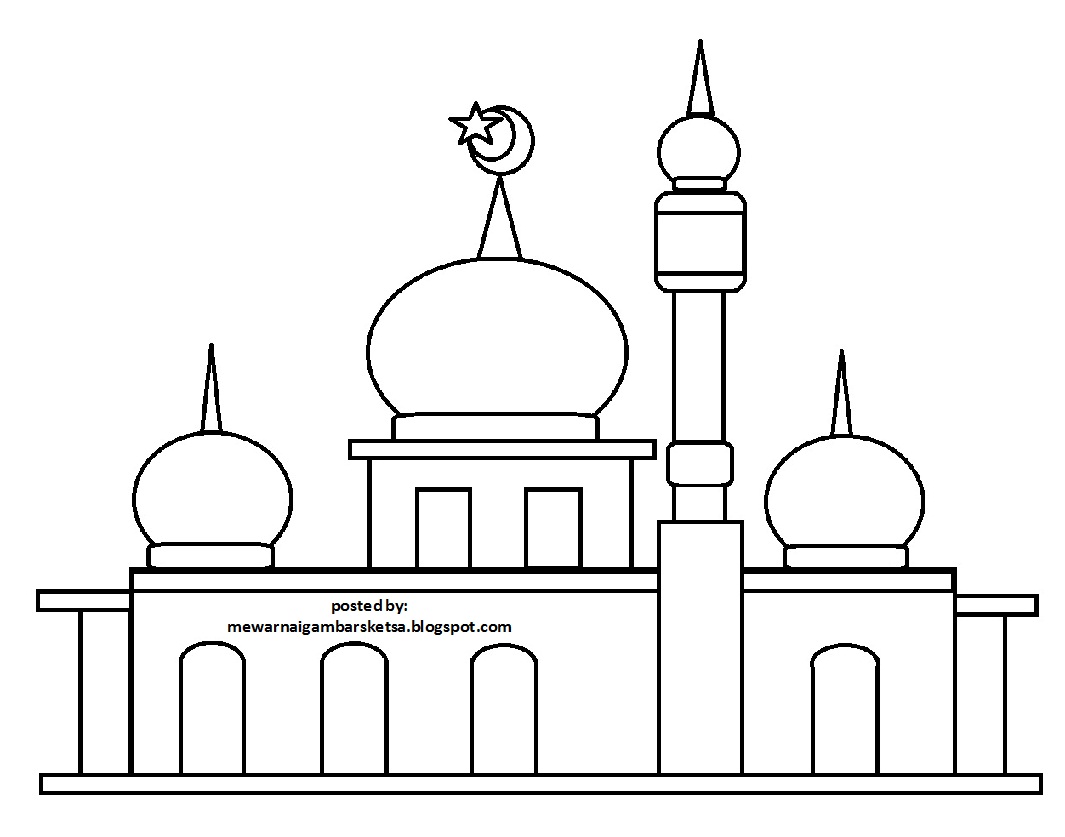 Detail Karikatur Masjid Lengkap Nomer 18