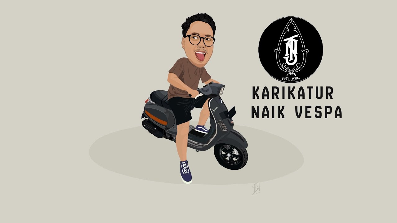 Detail Karikatur Motor Vespa Nomer 40