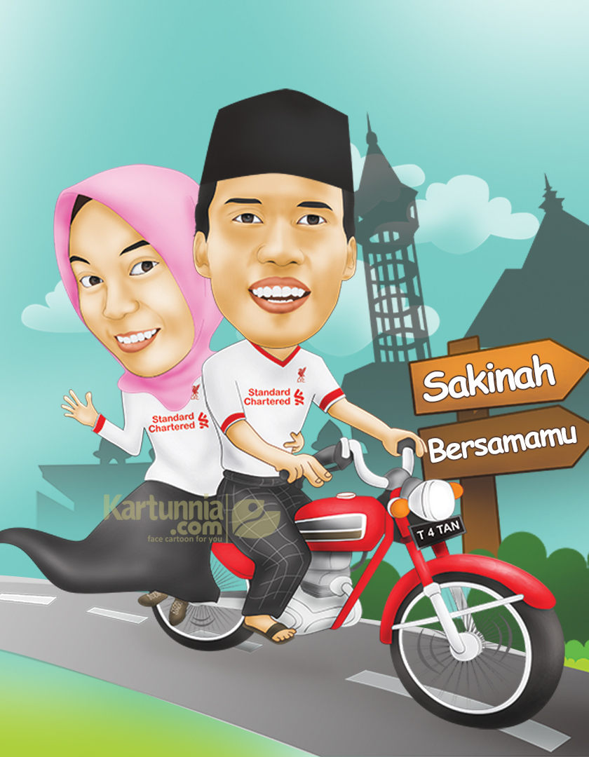 Detail Karikatur Naik Motor Nomer 12