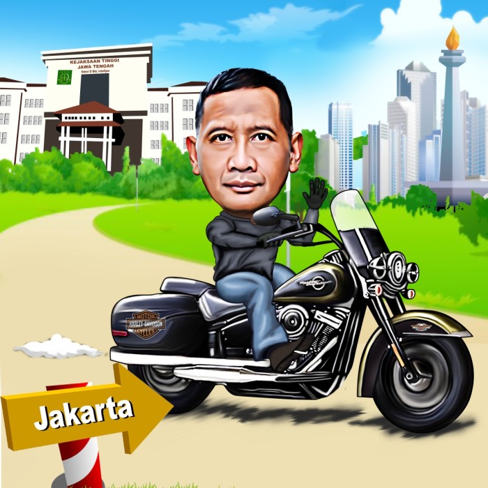 Detail Karikatur Naik Motor Nomer 20