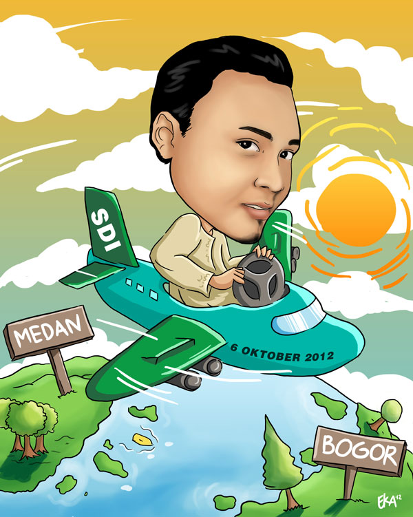 Karikatur Naik Pesawat - KibrisPDR