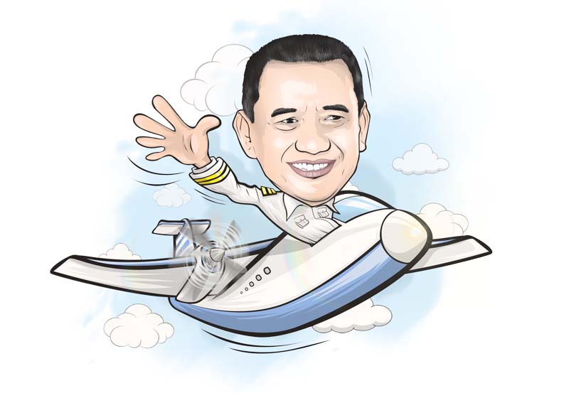 Detail Karikatur Naik Pesawat Nomer 9