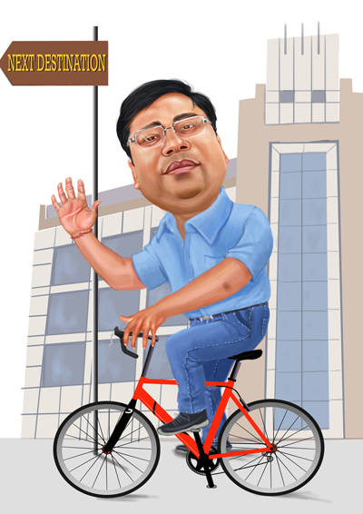 Download Karikatur Naik Sepeda Ontel Nomer 40