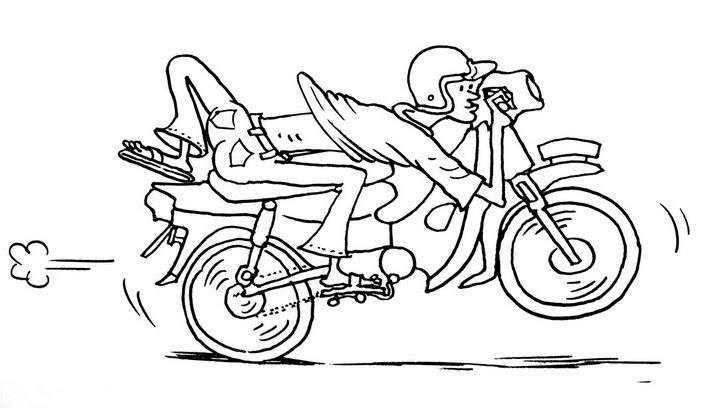 Detail Karikatur Orang Naik Motor Nomer 47