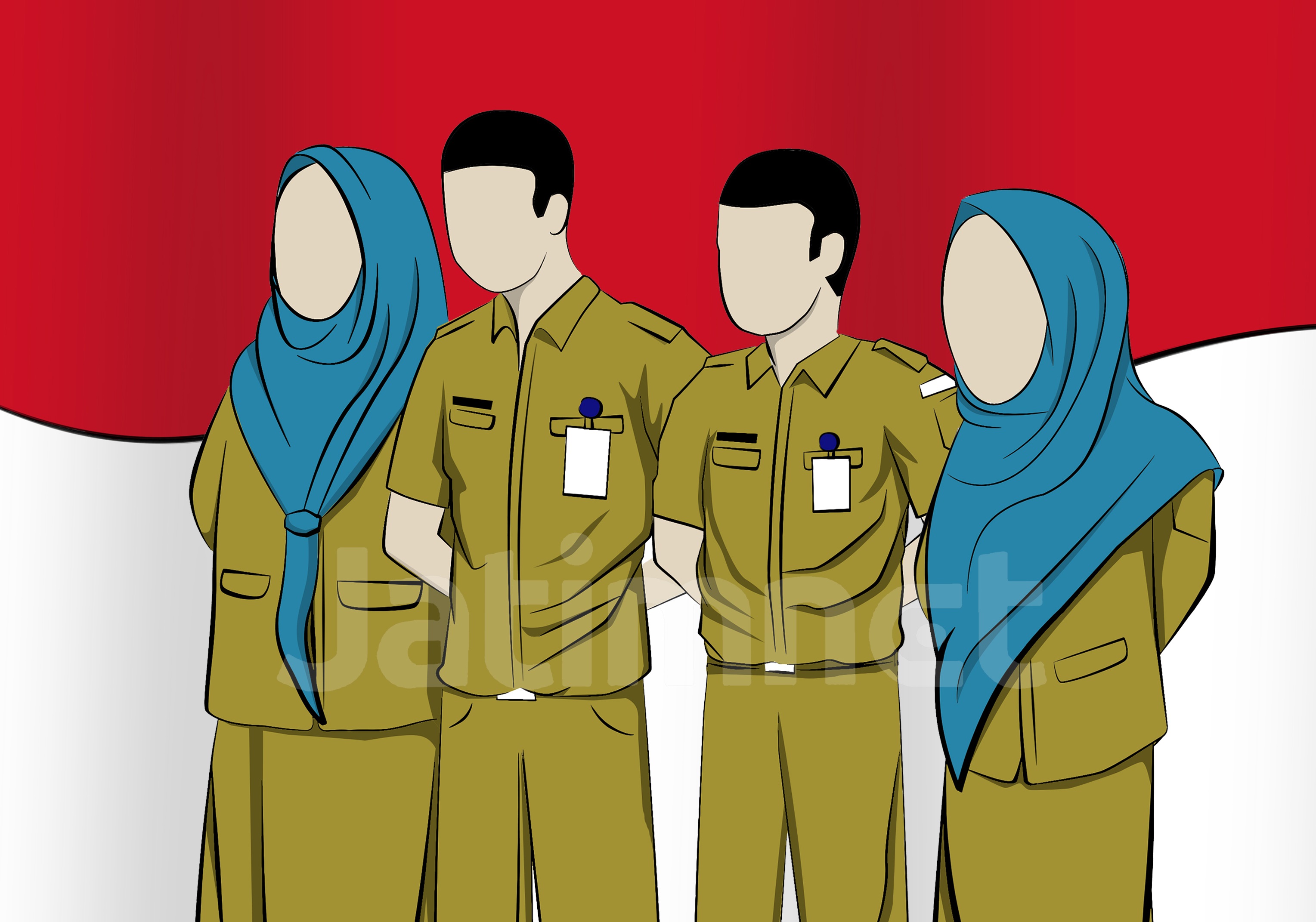 Detail Karikatur Pegawai Negeri Sipil Nomer 24