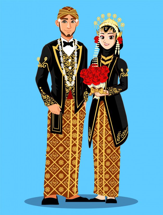 Detail Karikatur Pengantin Jawa Nomer 5