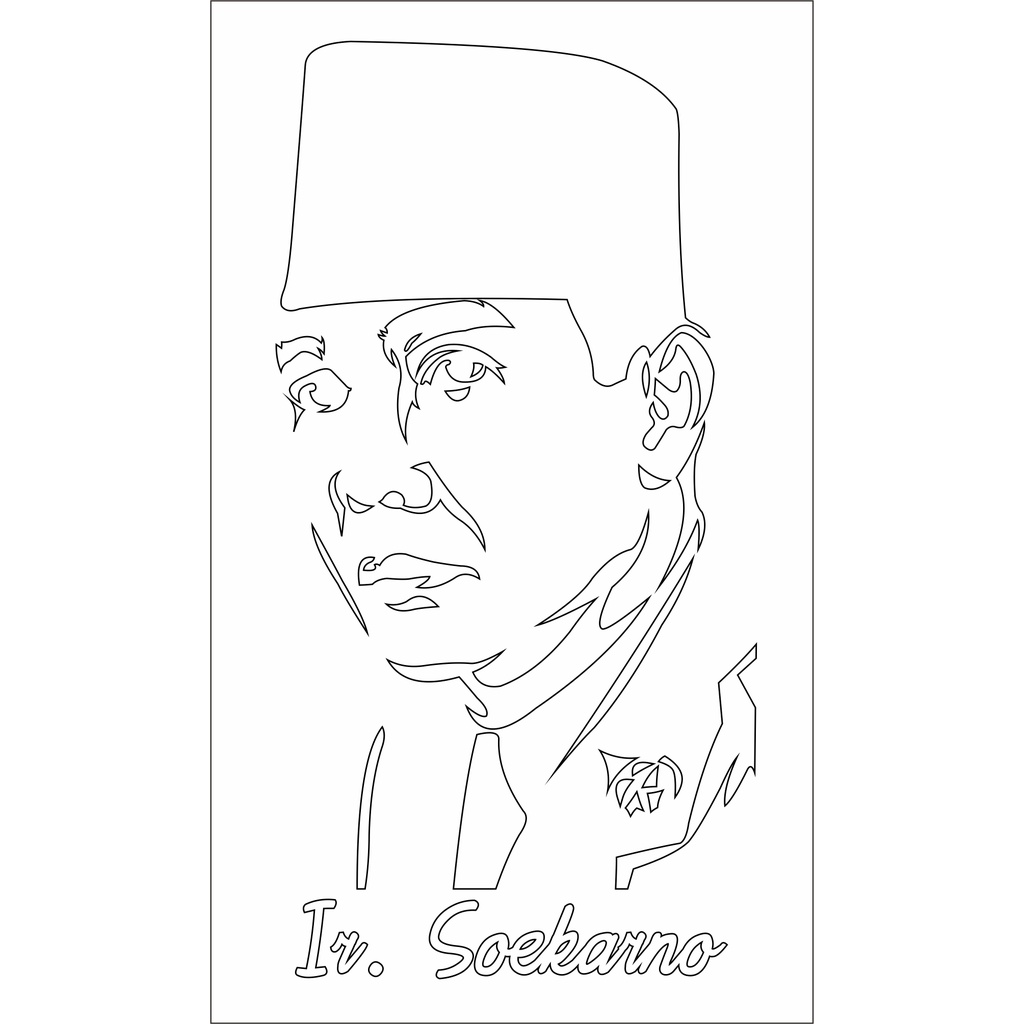 Detail Karikatur Soekarno Hitam Putih Nomer 29