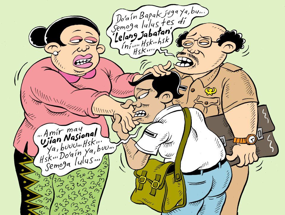 Detail Karikatur Ujian Nasional Nomer 32