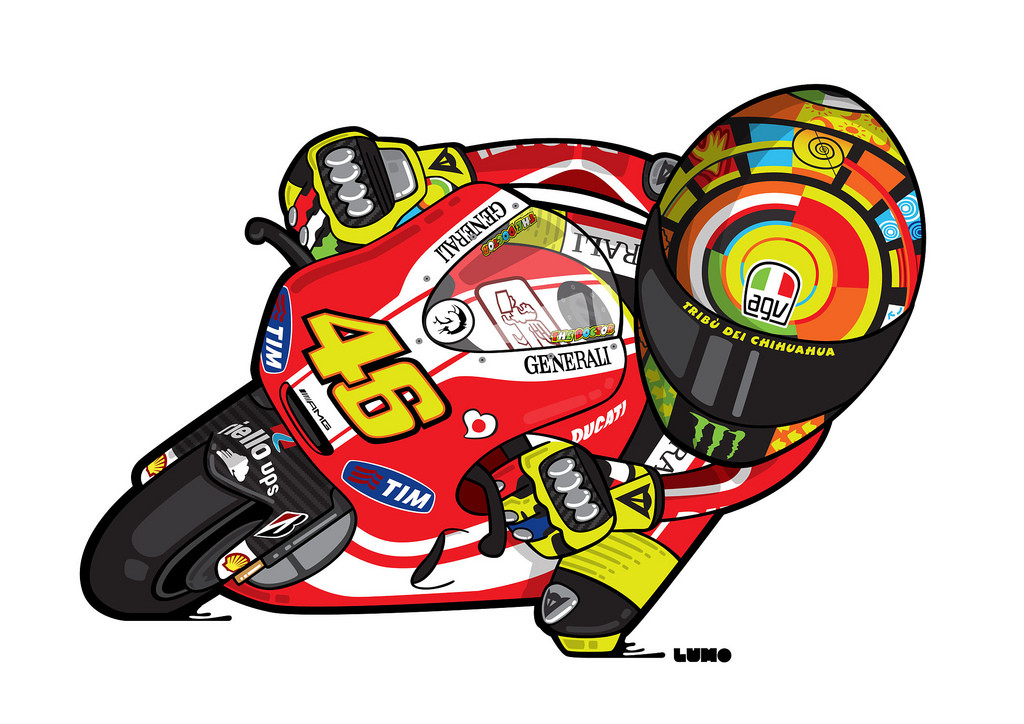 Detail Karikatur Valentino Rossi Nomer 32