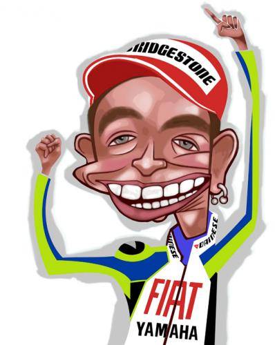 Detail Karikatur Valentino Rossi Nomer 38