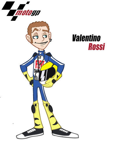 Detail Karikatur Valentino Rossi Nomer 54