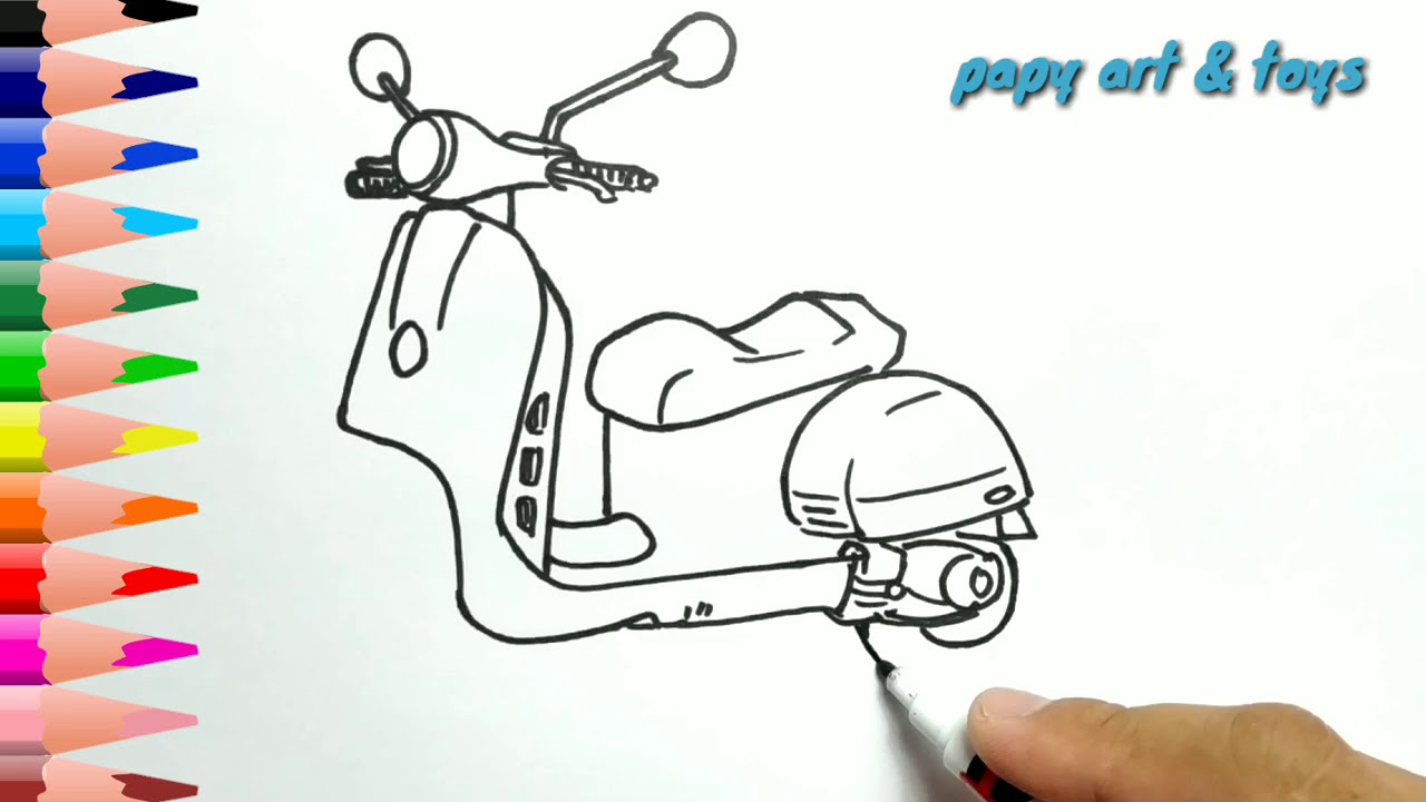 Detail Karikatur Vespa Hitam Putih Nomer 28