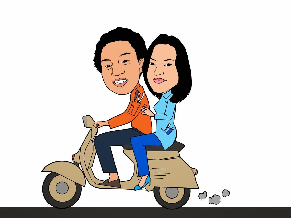 Detail Karikatur Vespa Romantis Nomer 2