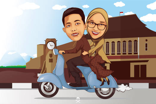 Detail Karikatur Vespa Romantis Nomer 14