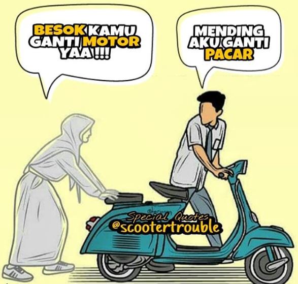 Detail Karikatur Vespa Unik Nomer 36