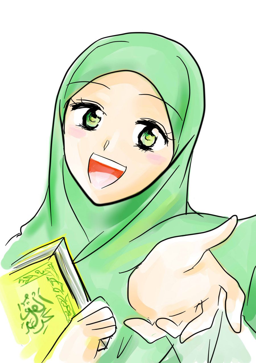 Detail Karikatur Wanita Berhijab Nomer 19