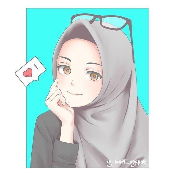 Detail Karikatur Wanita Berjilbab Nomer 5