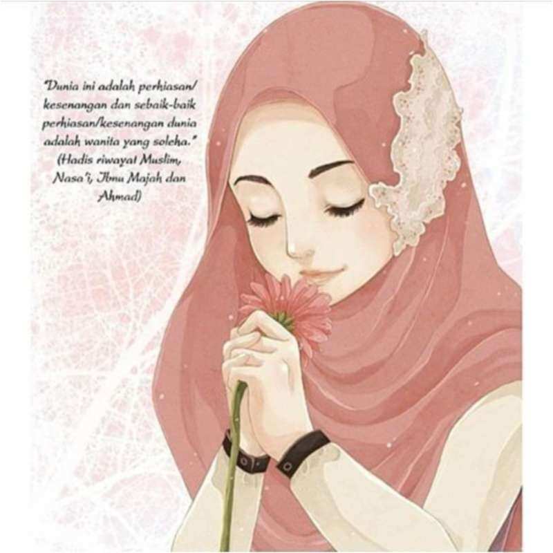 Detail Karikatur Wanita Berjilbab Nomer 8