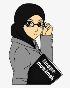 Detail Karikatur Wanita Muslimah Hitam Putih Nomer 37