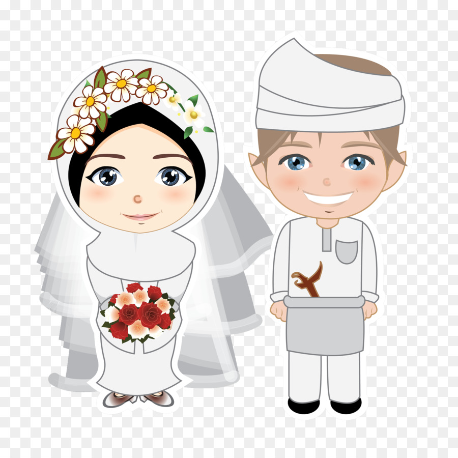 Detail Karikatur Wedding Muslim Nomer 22