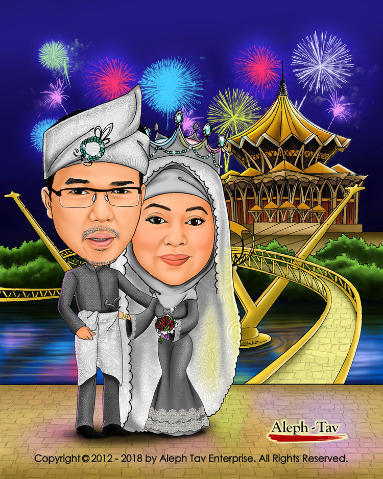 Detail Karikatur Wedding Muslim Nomer 35