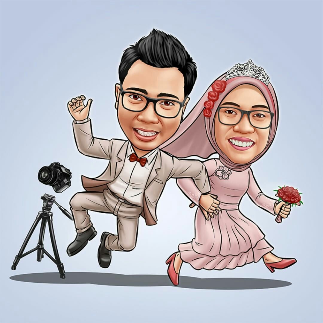 Detail Karikatur Wedding Unik Nomer 7