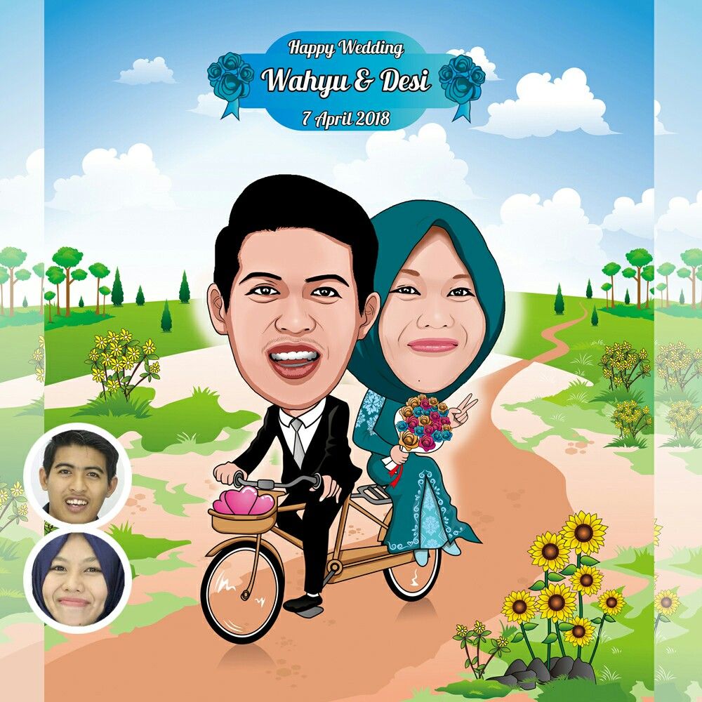 Detail Karikatur Wedding Vector Nomer 18