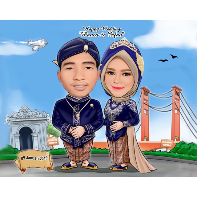 Detail Karikatur Wedding Vector Nomer 5