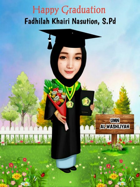 Detail Karikatur Wisuda Cewek Nomer 11