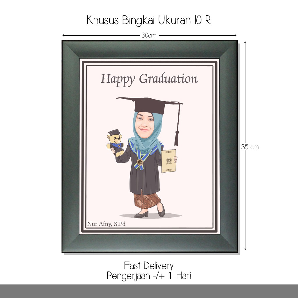 Detail Karikatur Wisuda Cewek Nomer 41