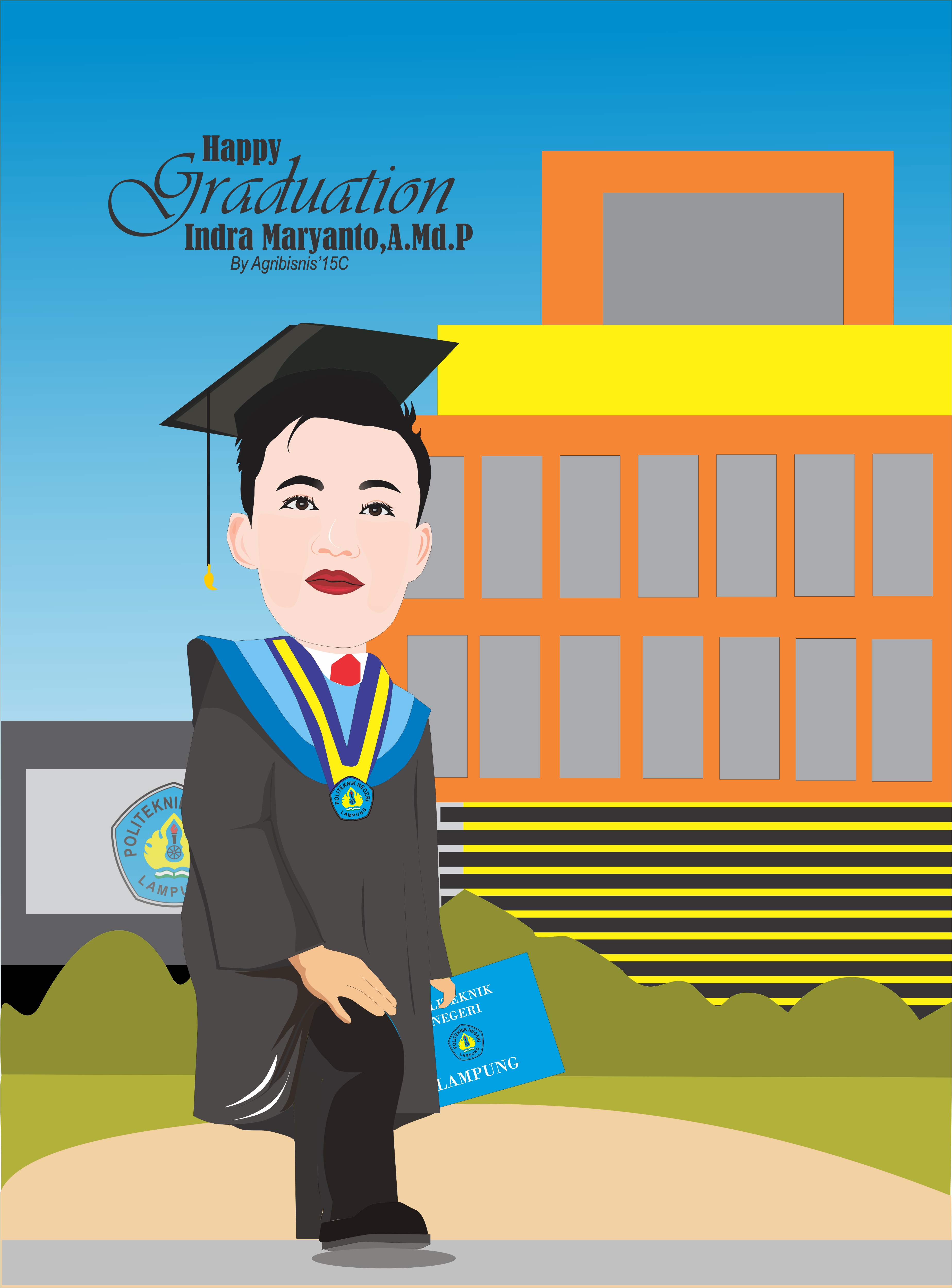 Detail Karikatur Wisuda Gambar Nomer 40