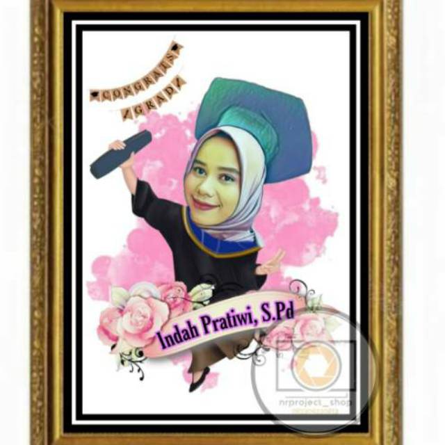 Detail Karikatur Wisuda Hitam Putih Nomer 26